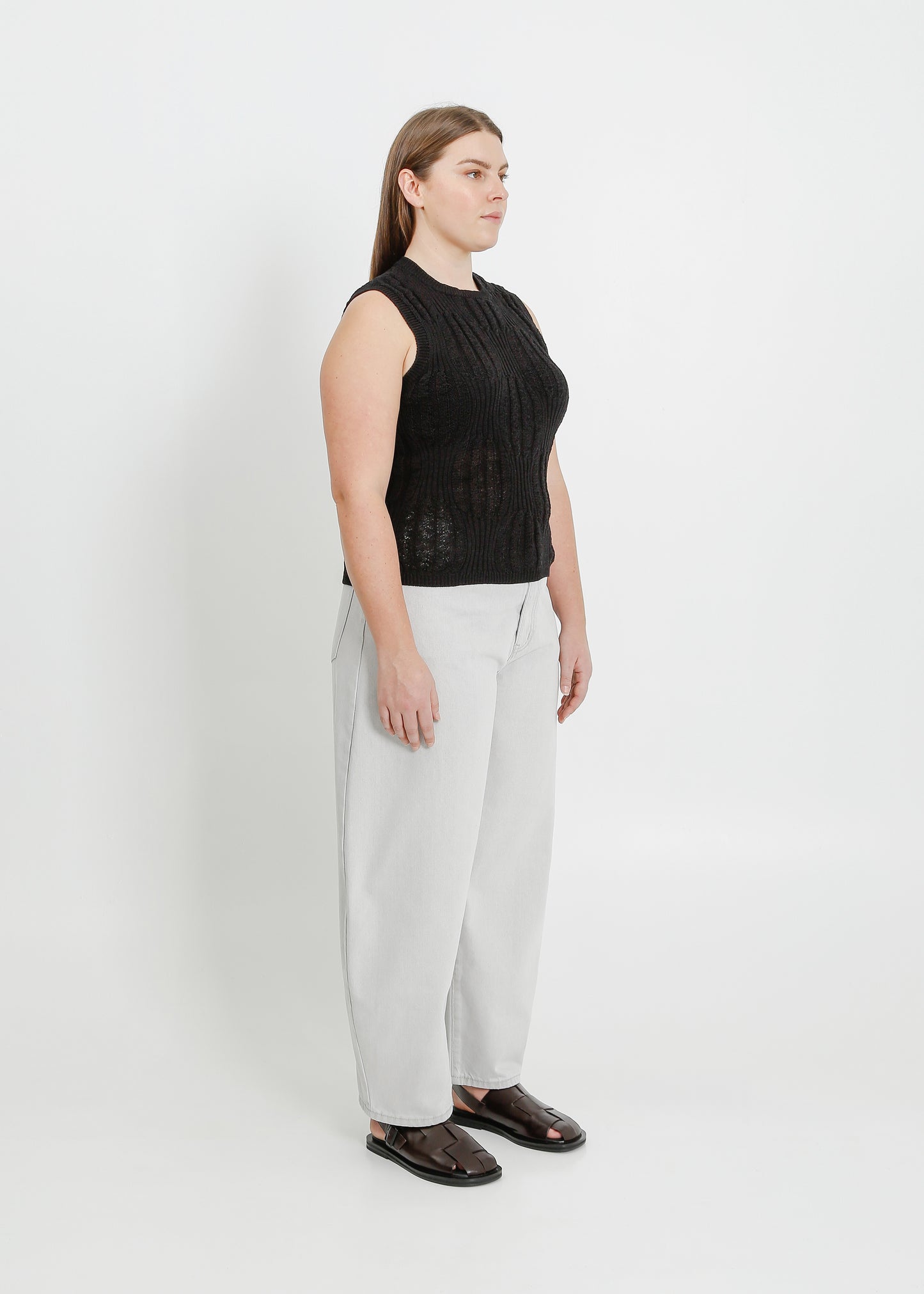 SACHA KNIT TANK / BLACK