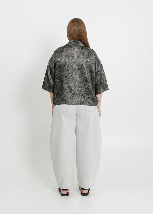 JANE SHIRT / BLACK-BONE