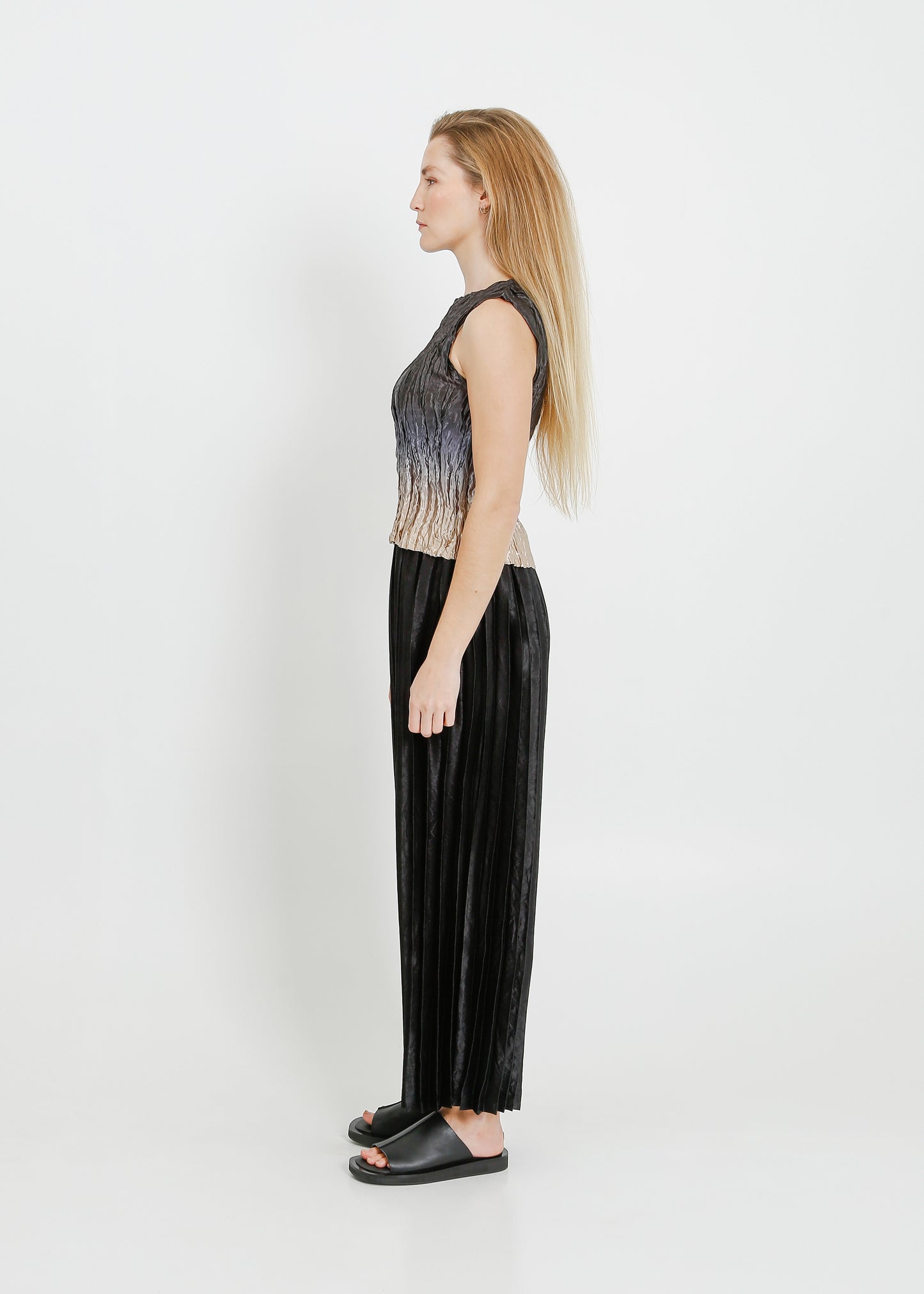 SHAY PLEAT PANT / BLACK