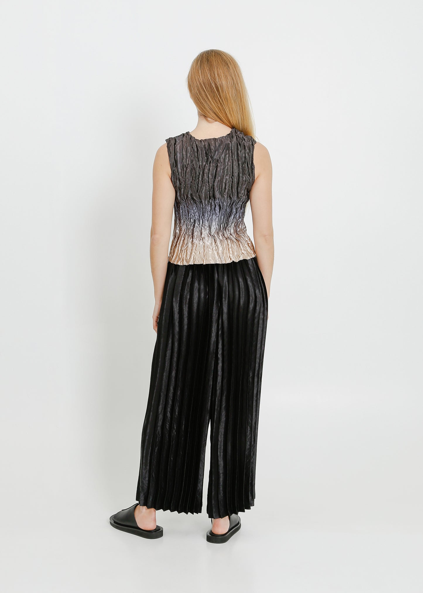 SHAY PLEAT PANT / BLACK