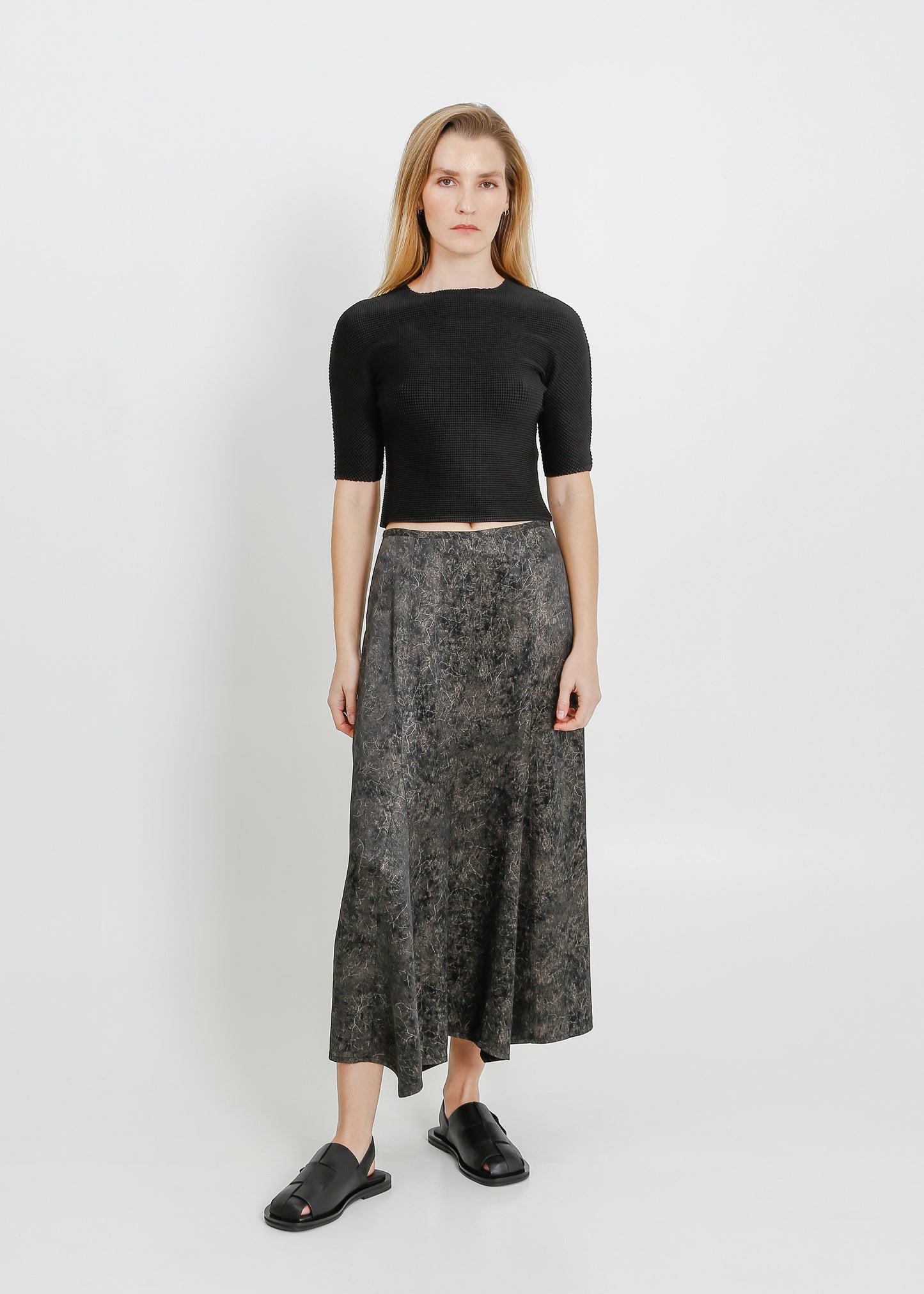 VALENCIA SKIRT / BLACK-BONE