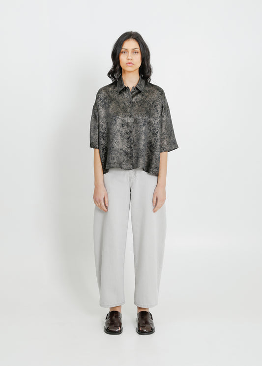 JANE SHIRT / BLACK-BONE