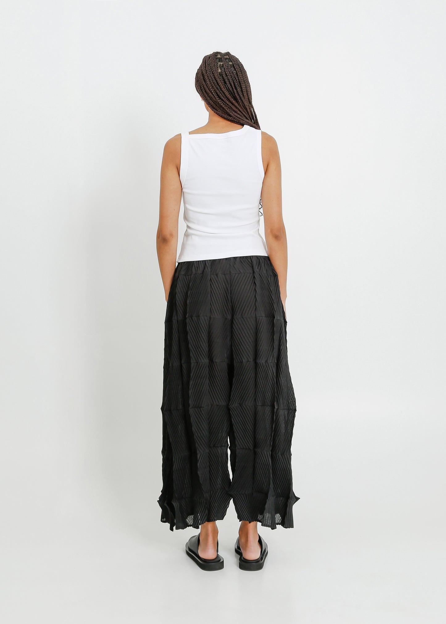 ATLEY PLEAT CULOTTE  / BLACK