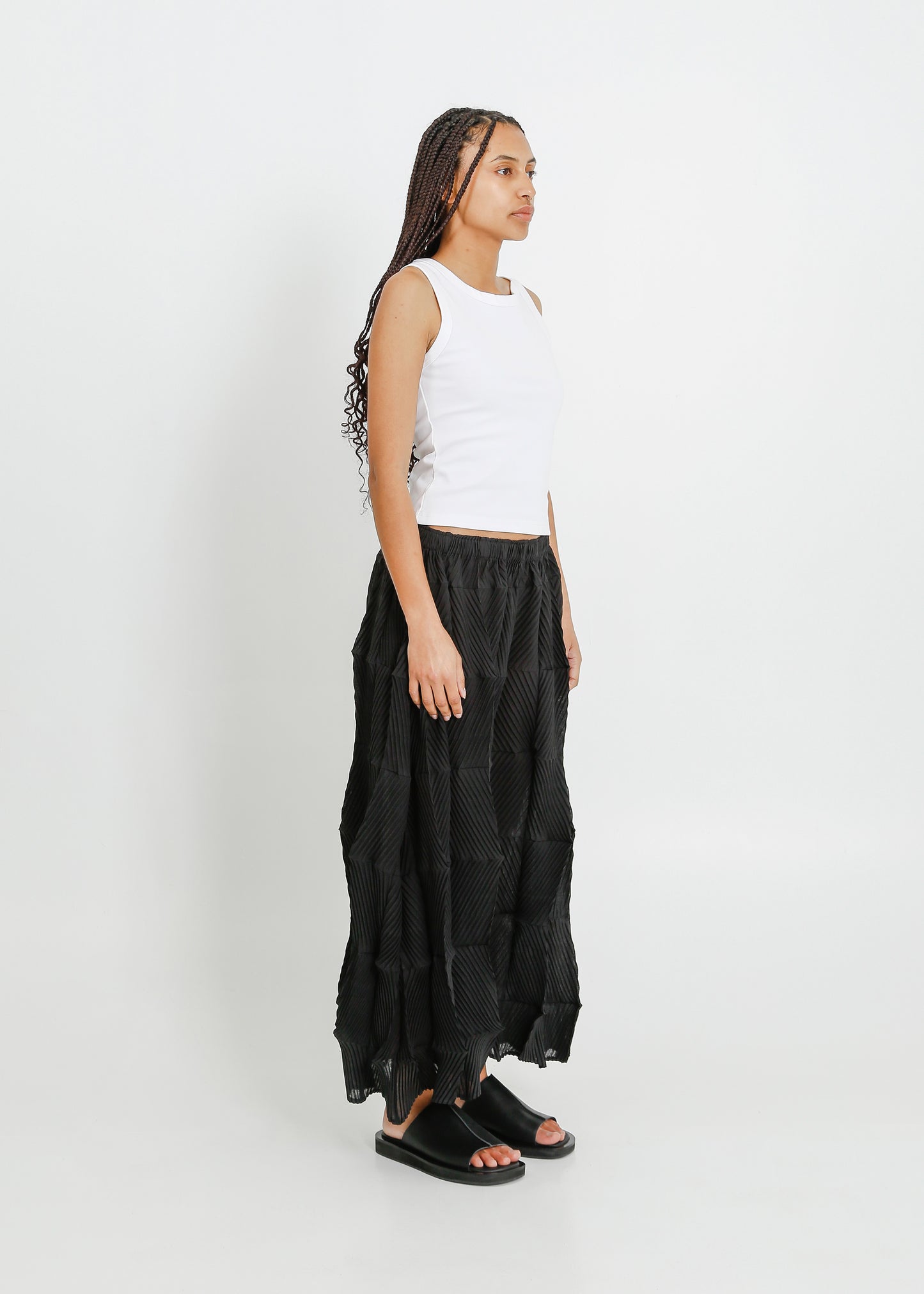 ATLEY PLEAT CULOTTE  / BLACK