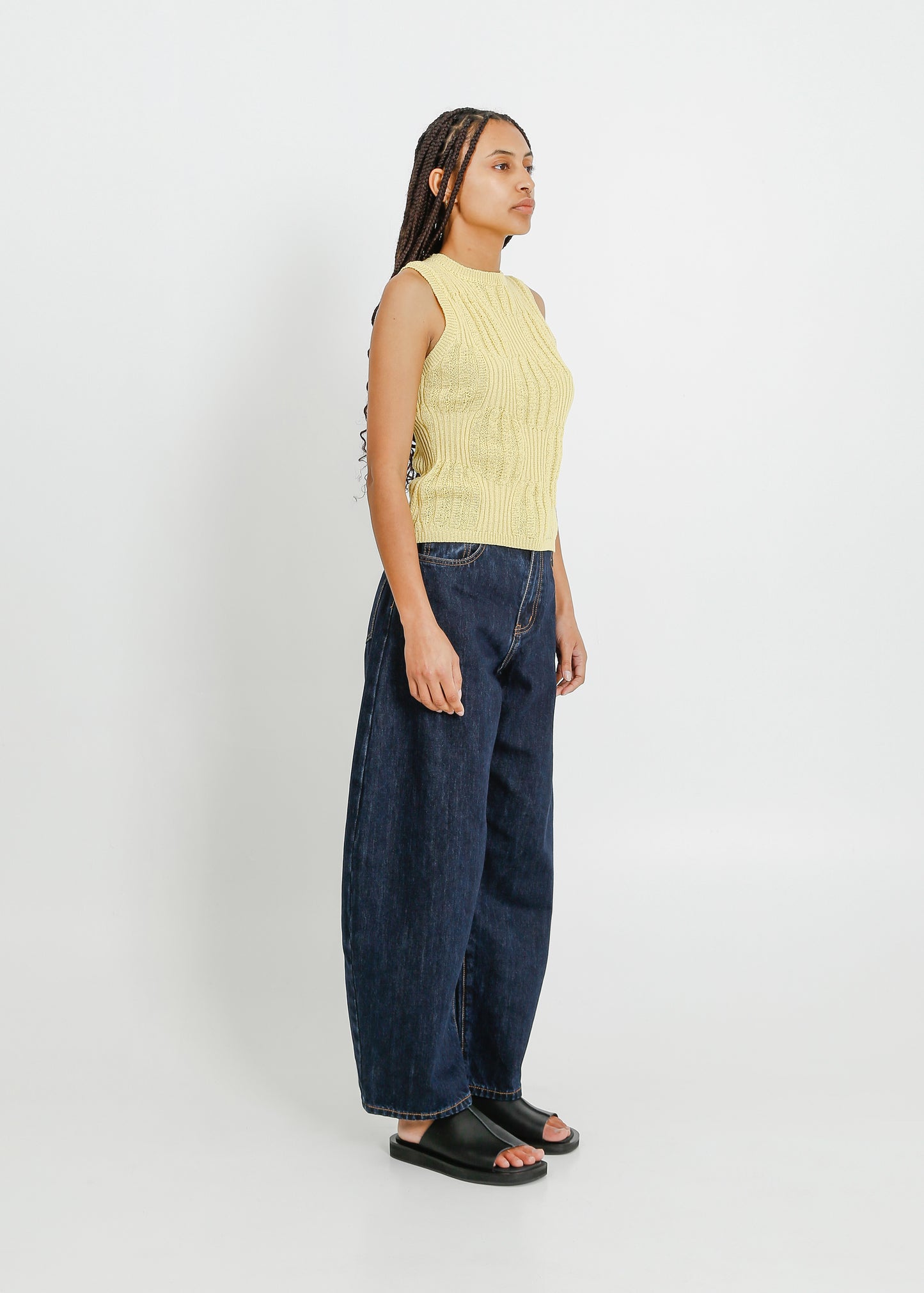 SACHA KNIT TANK / LEMONADE