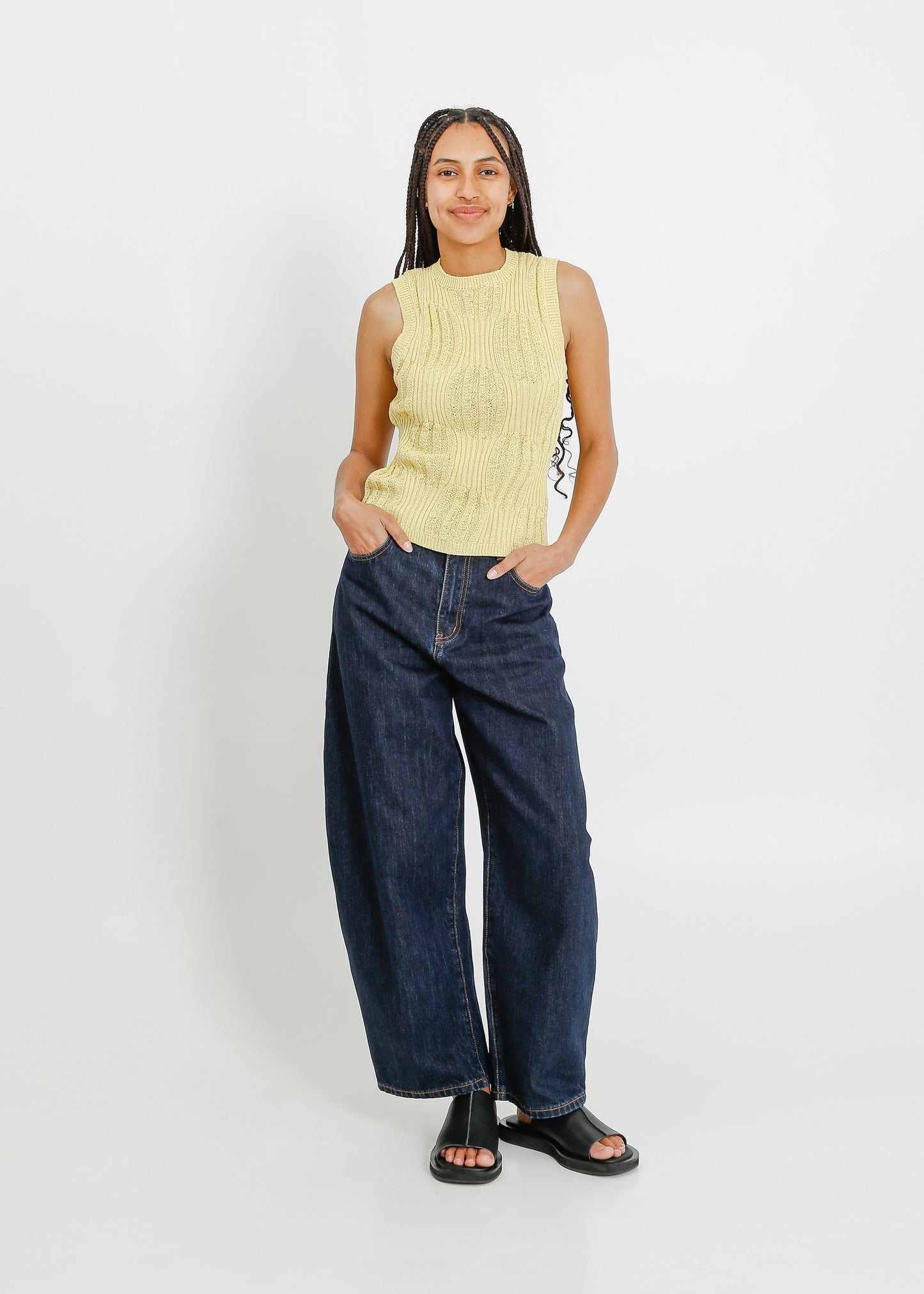 SACHA KNIT TANK / LEMONADE