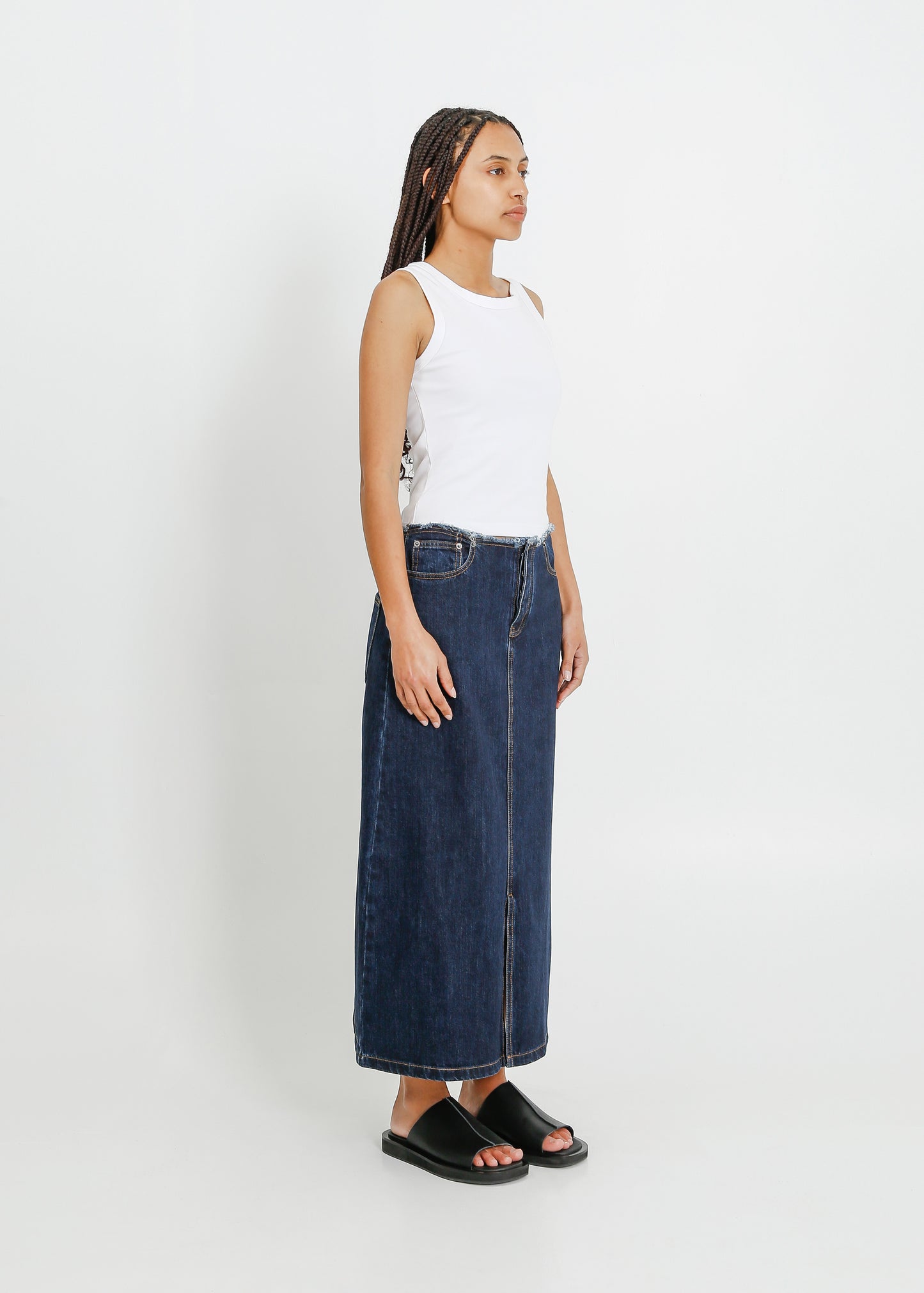 REIGN DENIM SKIRT / INDIGO