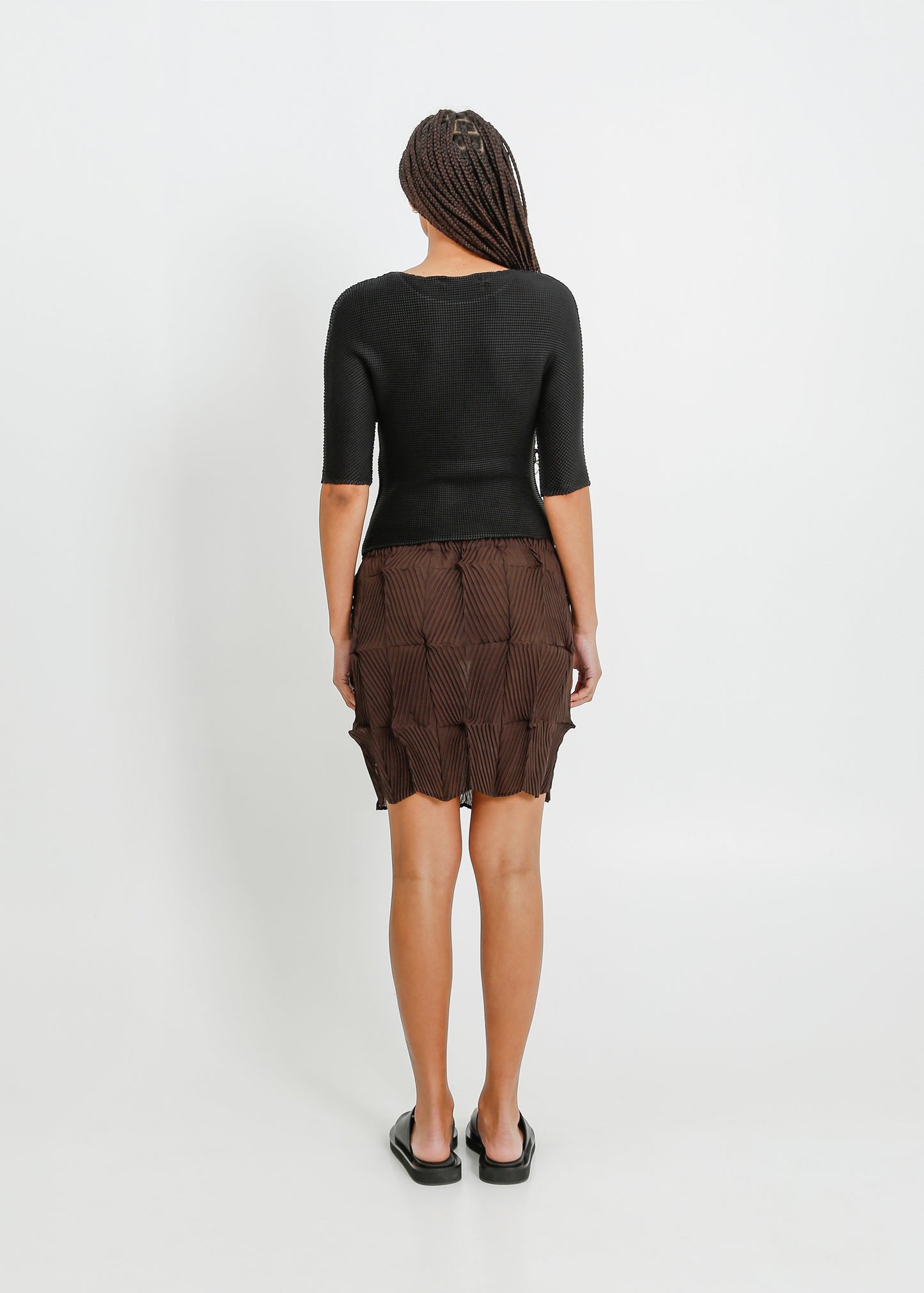 DREY PLEAT MINI / CHOCOLATE