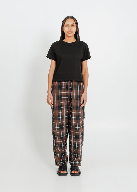 COOPER PANT / CHOCOLATE-BLACK-WHITE