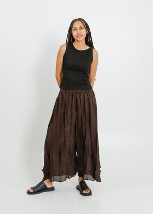 S25 ATLEY PLEAT CULOTTE  / CHOCOLATE