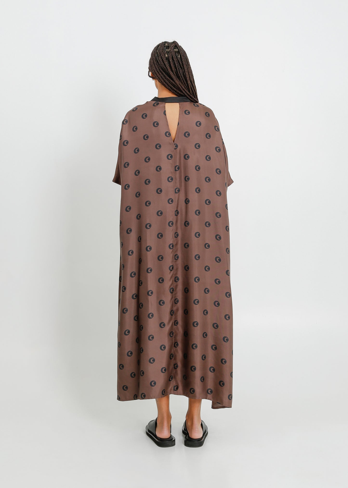 ALEXIS DRESS / MOCHA-BLACK