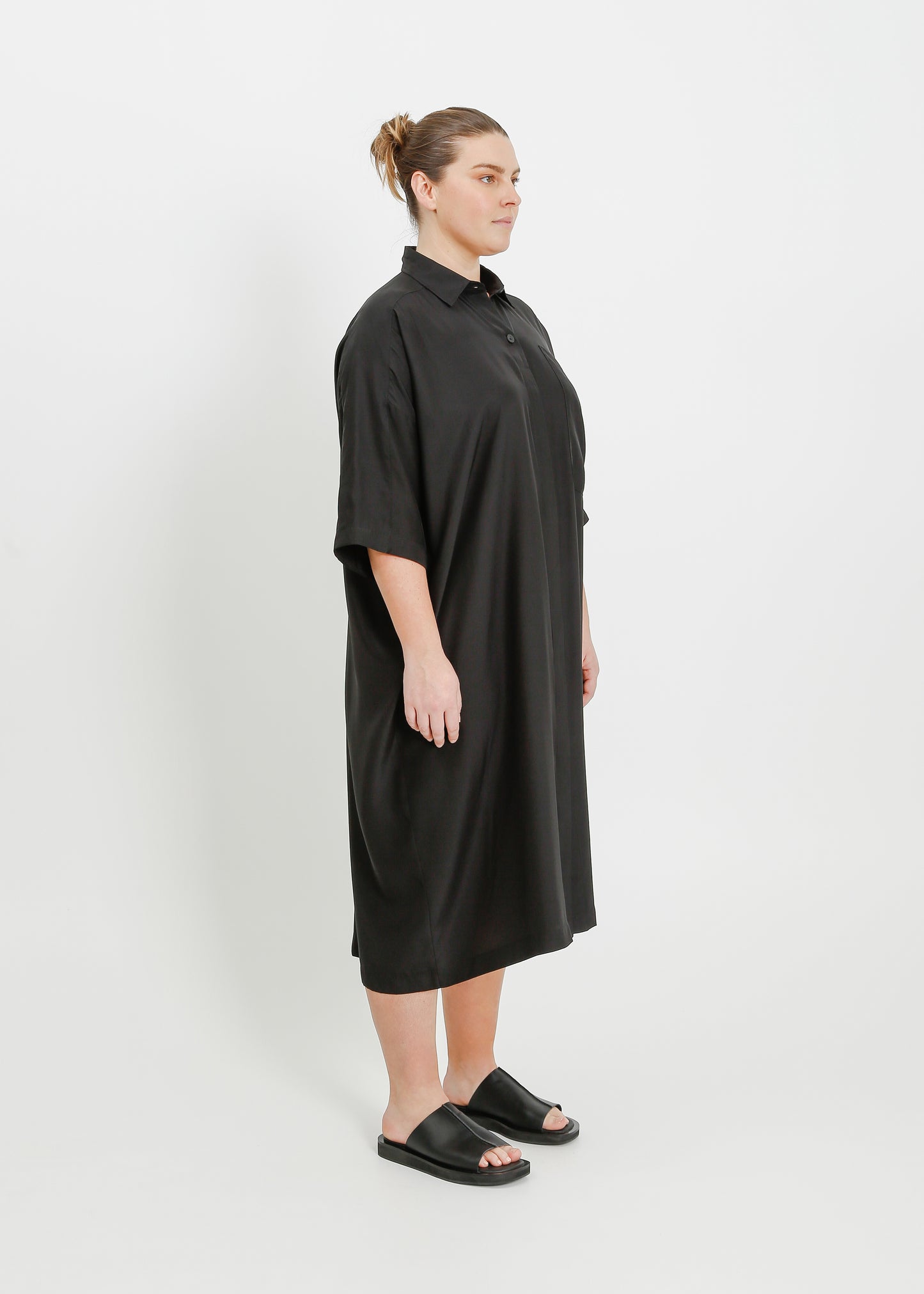 LYRIC SHIRT DRESS / ONYX