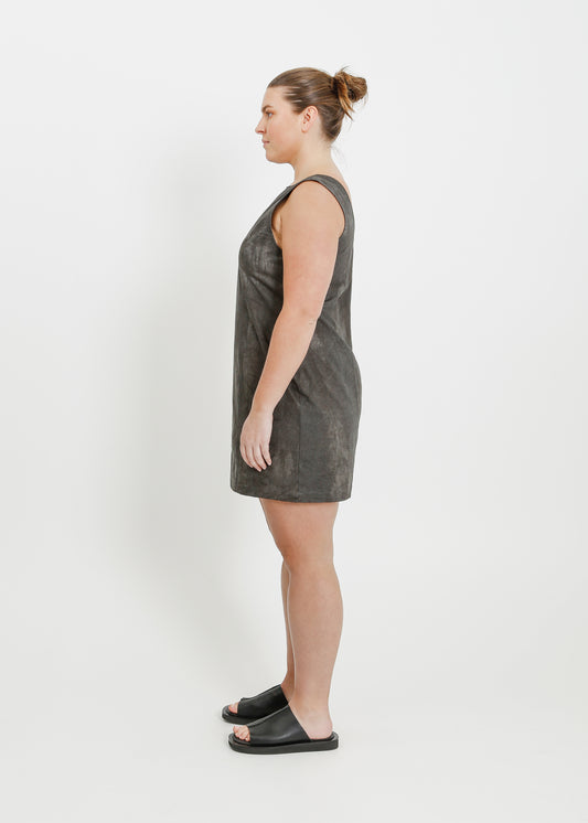 REGINA DRESS  / CHARCOAL