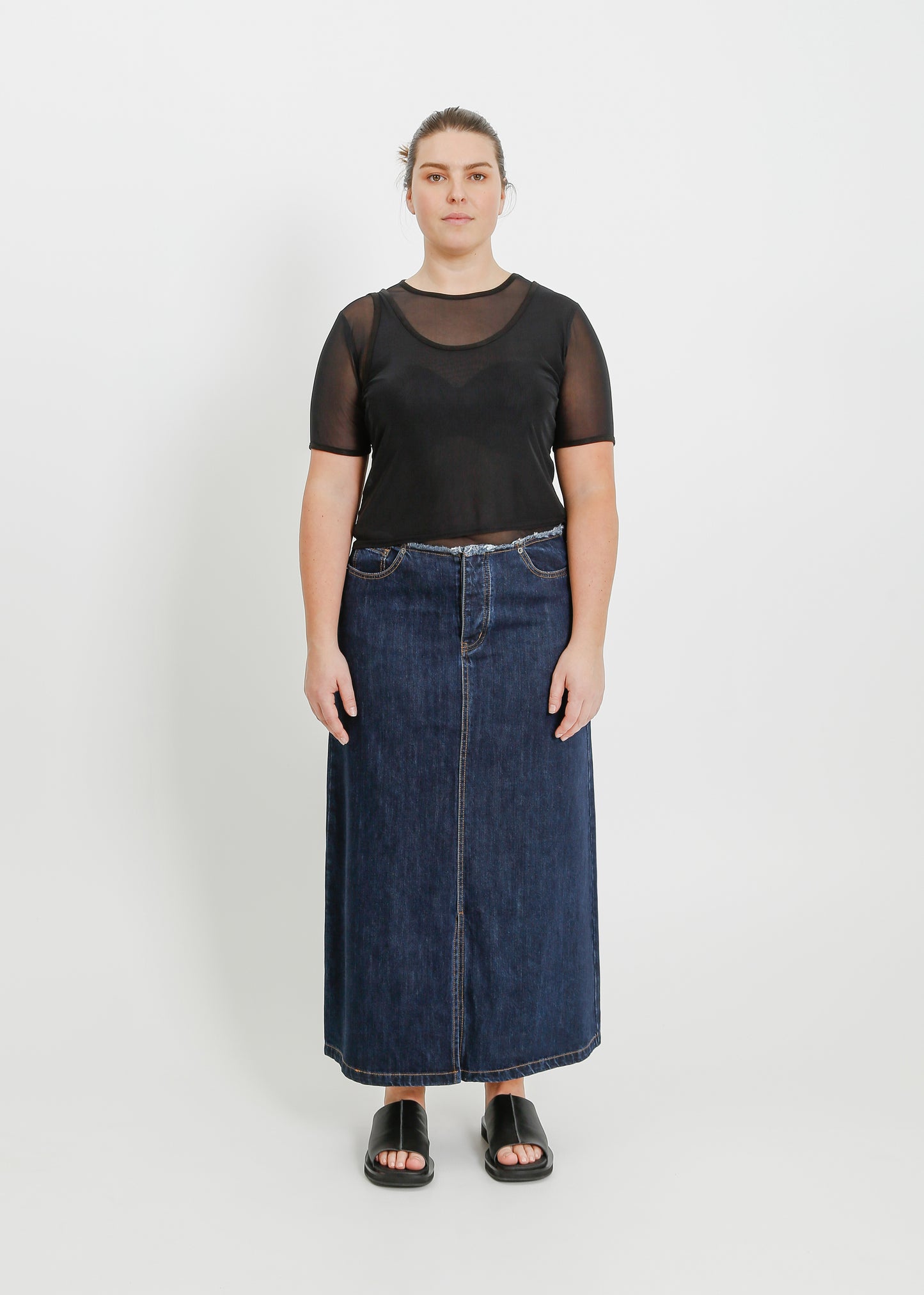 REIGN DENIM SKIRT / INDIGO