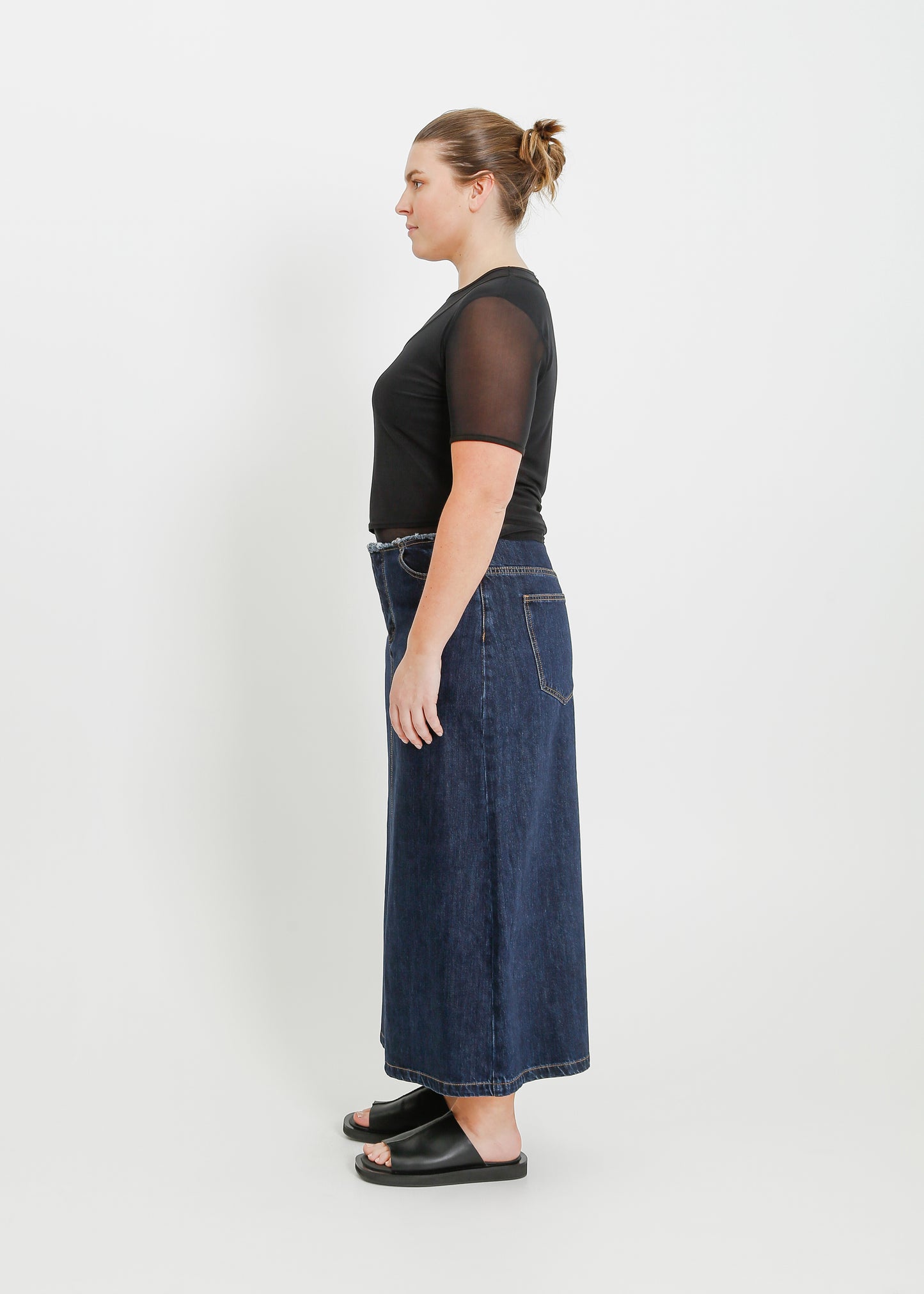 REIGN DENIM SKIRT / INDIGO