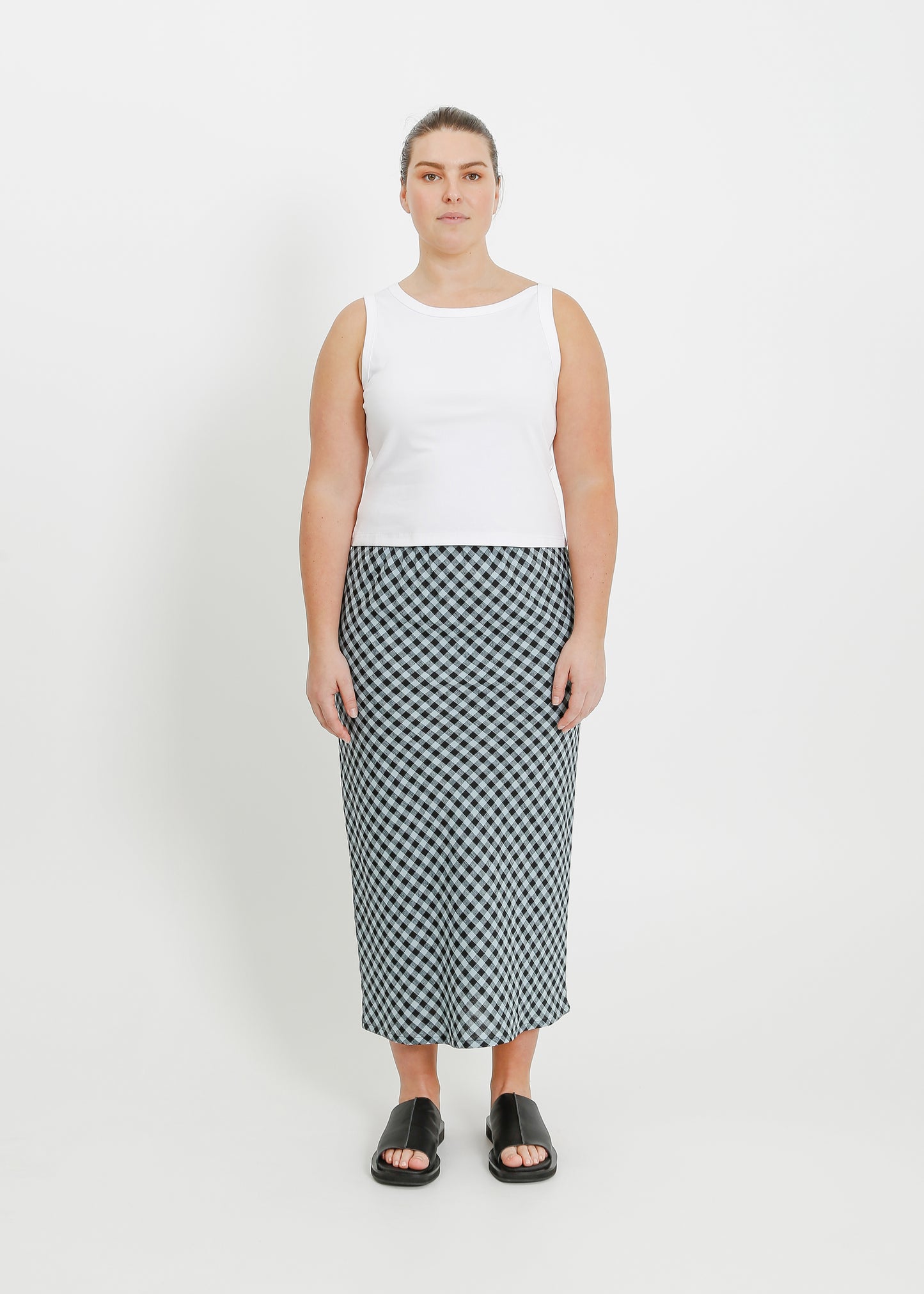 GEORGIA SKIRT / BLACK-ICE