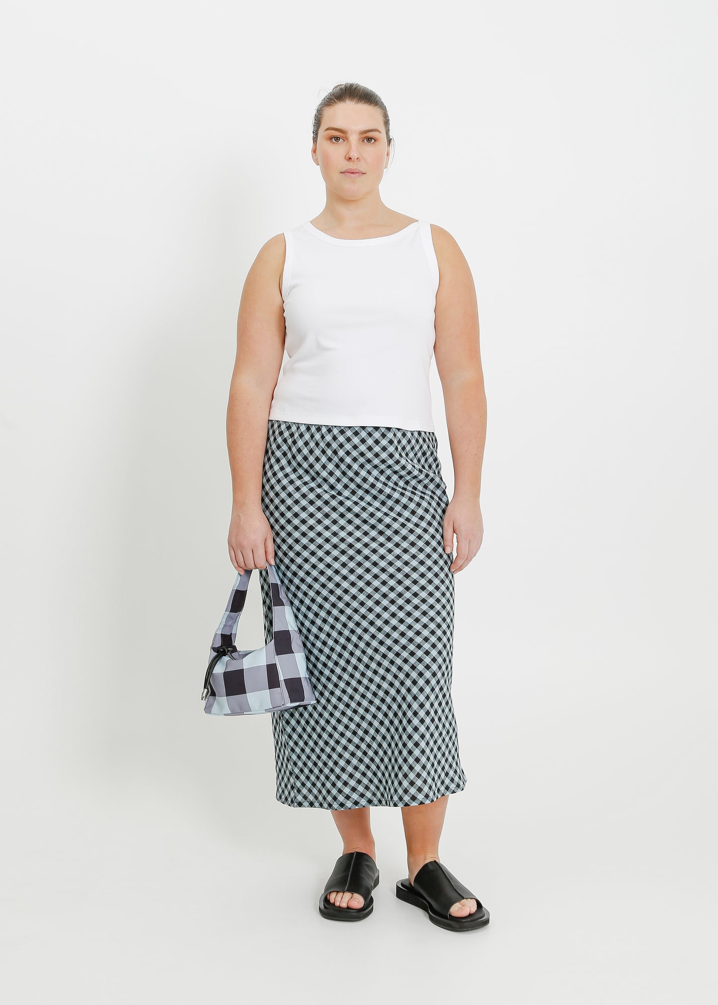 GEORGIA SKIRT / BLACK-ICE