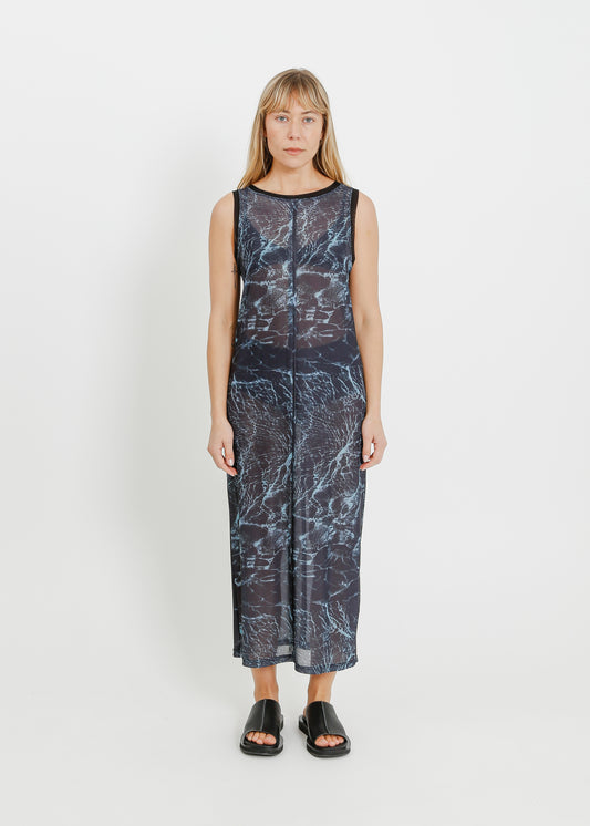 PALMER TANK DRESS / BLACK WATER