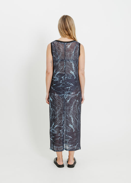 PALMER TANK DRESS / BLACK WATER