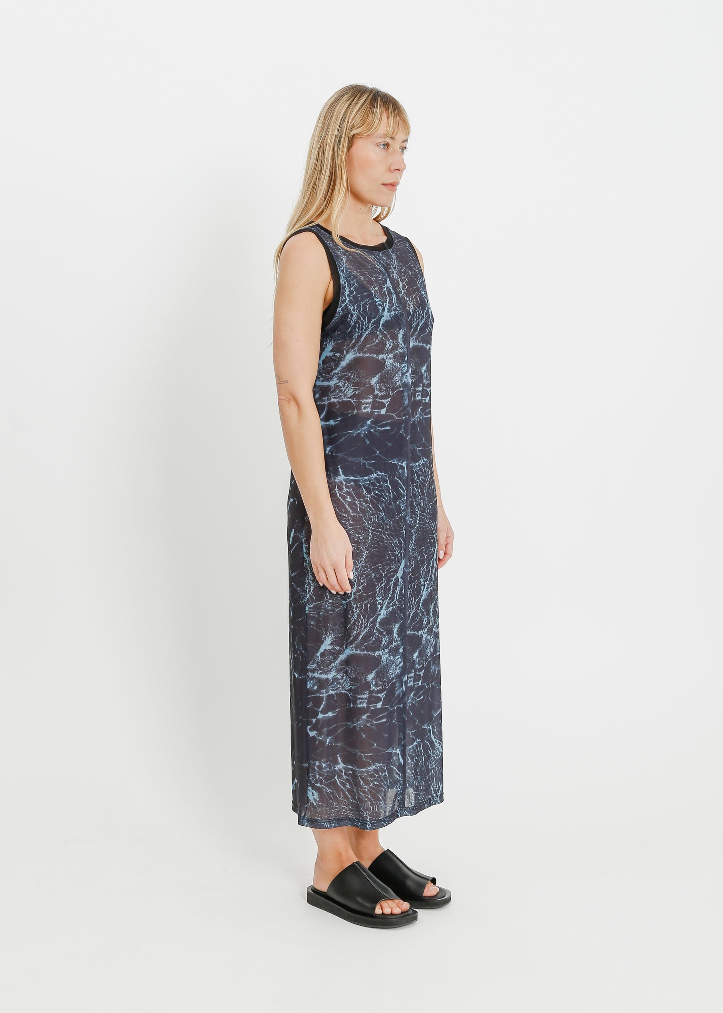 PALMER TANK DRESS / BLACK WATER