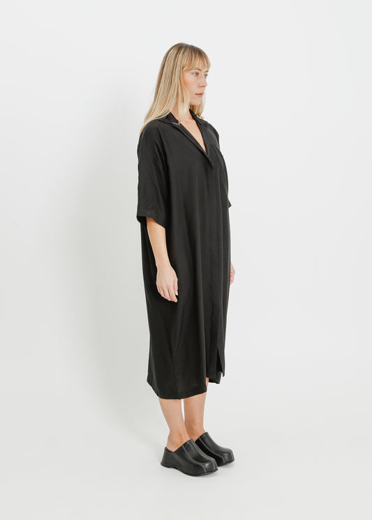 LYRIC SHIRT DRESS / ONYX