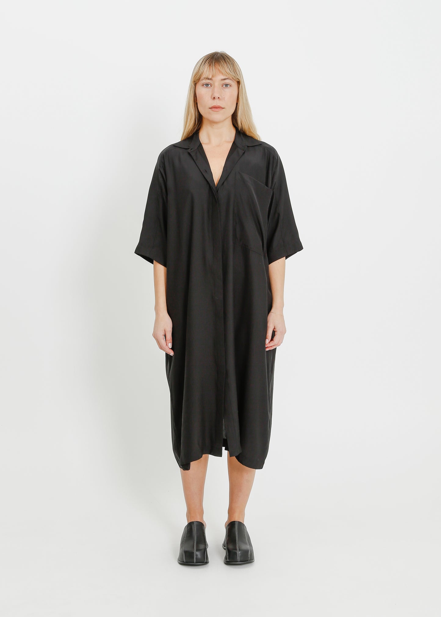 LYRIC SHIRT DRESS / ONYX