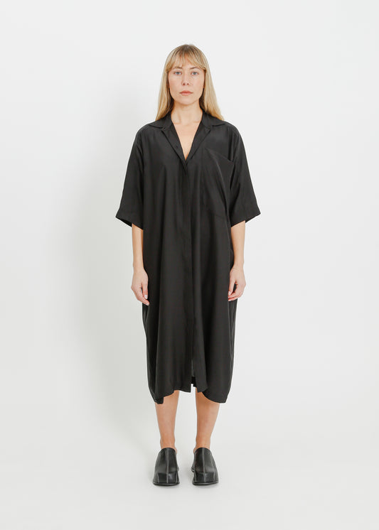 LYRIC SHIRT DRESS / ONYX