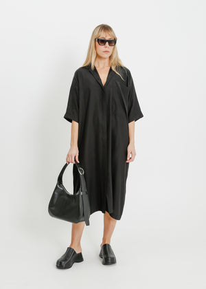 LYRIC SHIRT DRESS / ONYX