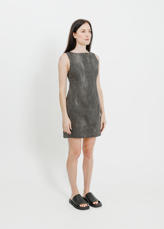 REGINA DRESS  / CHARCOAL