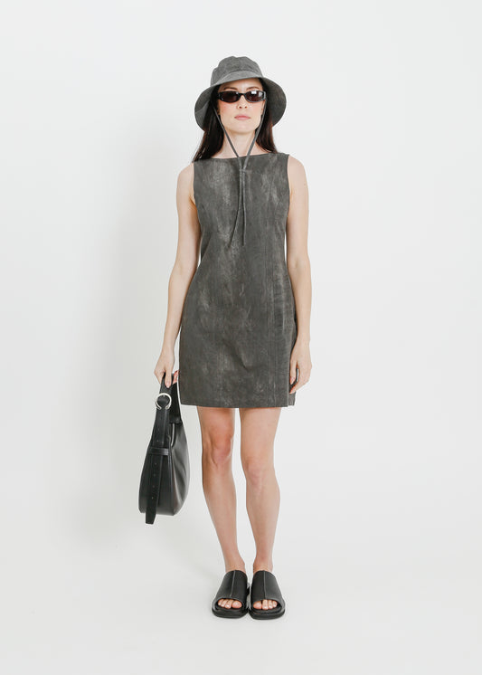 REGINA DRESS  / CHARCOAL